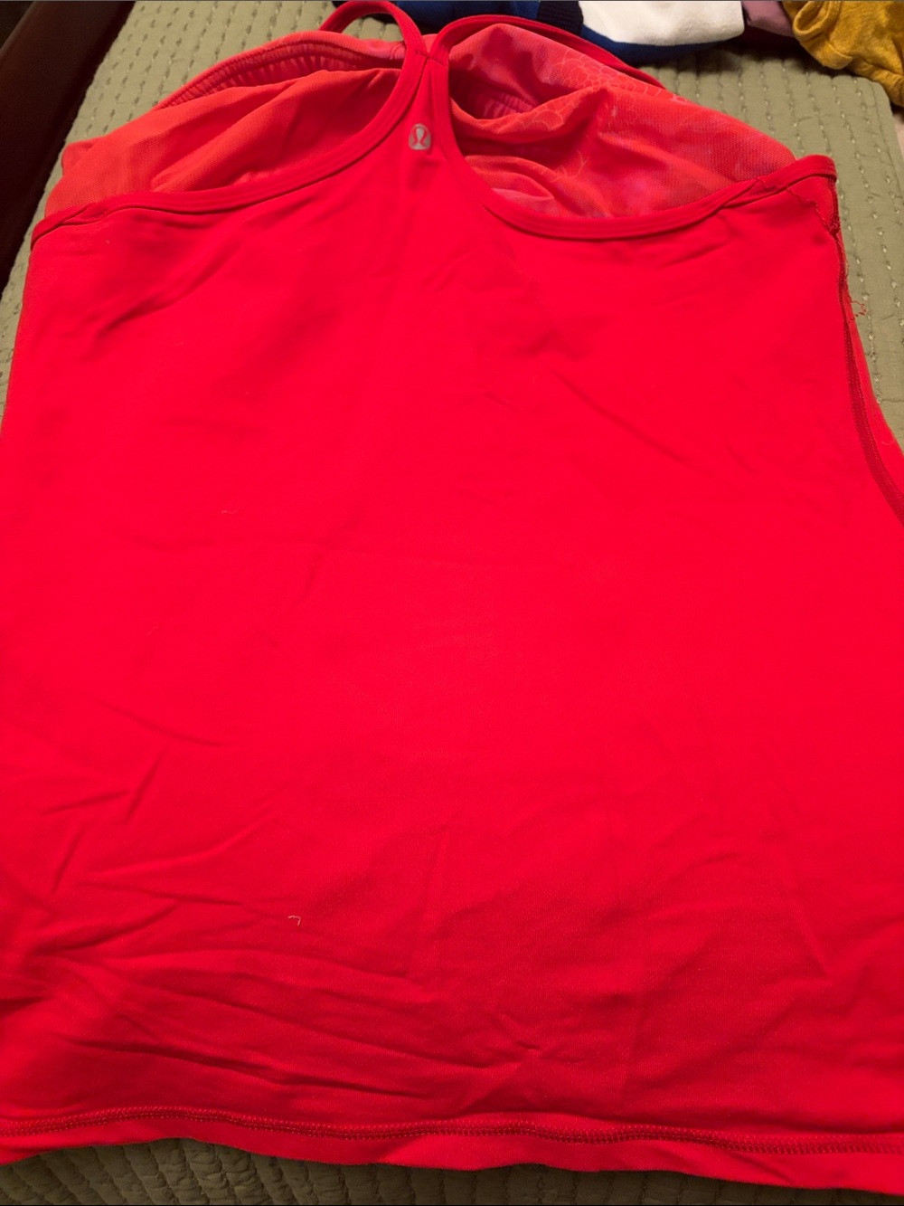 lululemon athletica Bright Red Racerback Tank Top